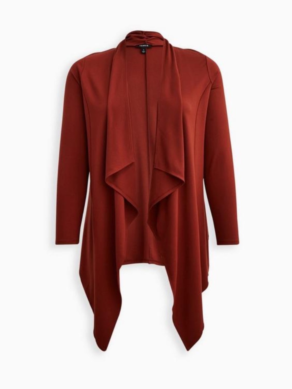 Torrid Rust Draped Front Cardigan Plus 3X/22-24 NWT